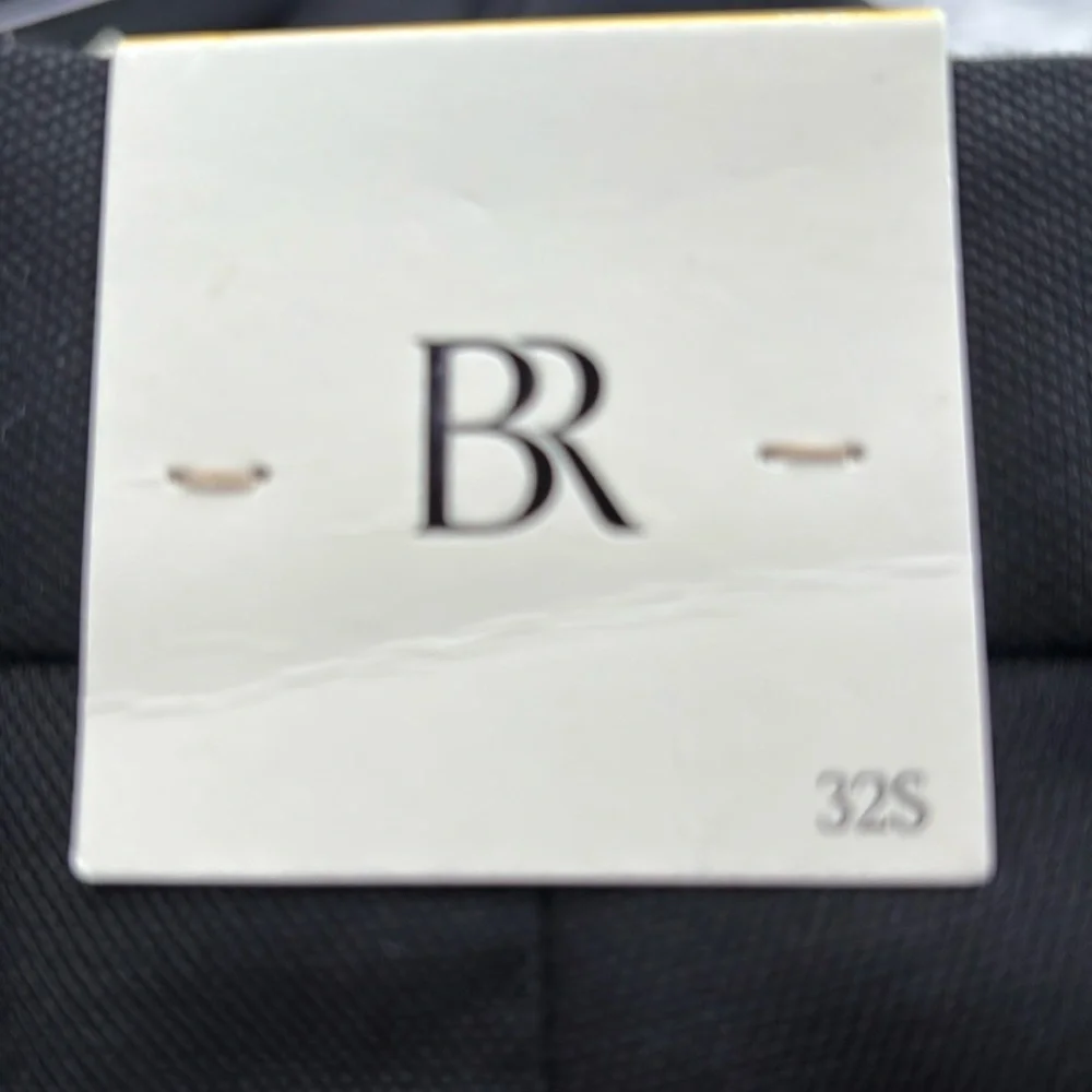 NWT Banana Republic Signature Italian Hopsack Black Suit Pant Men’s Size 32S